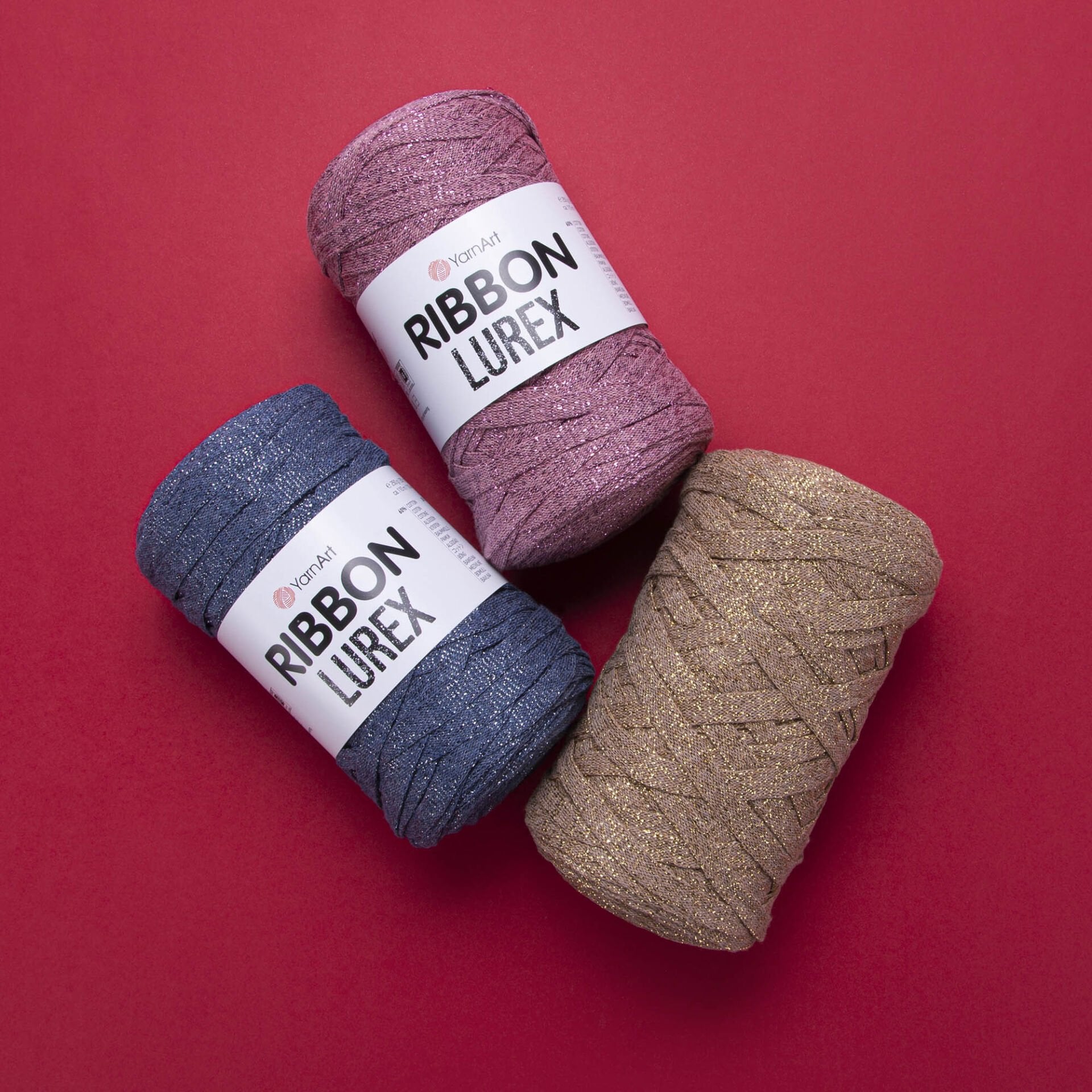 YARNART RIBBON LUREX - SİMLİ, AKSESUAR EL ÖRGÜ İPİ