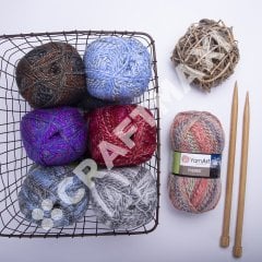 YARNART EVEREST - EBRULİ EL ÖRGÜ İPİ