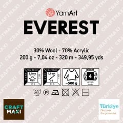 YARNART EVEREST - EBRULİ EL ÖRGÜ İPİ