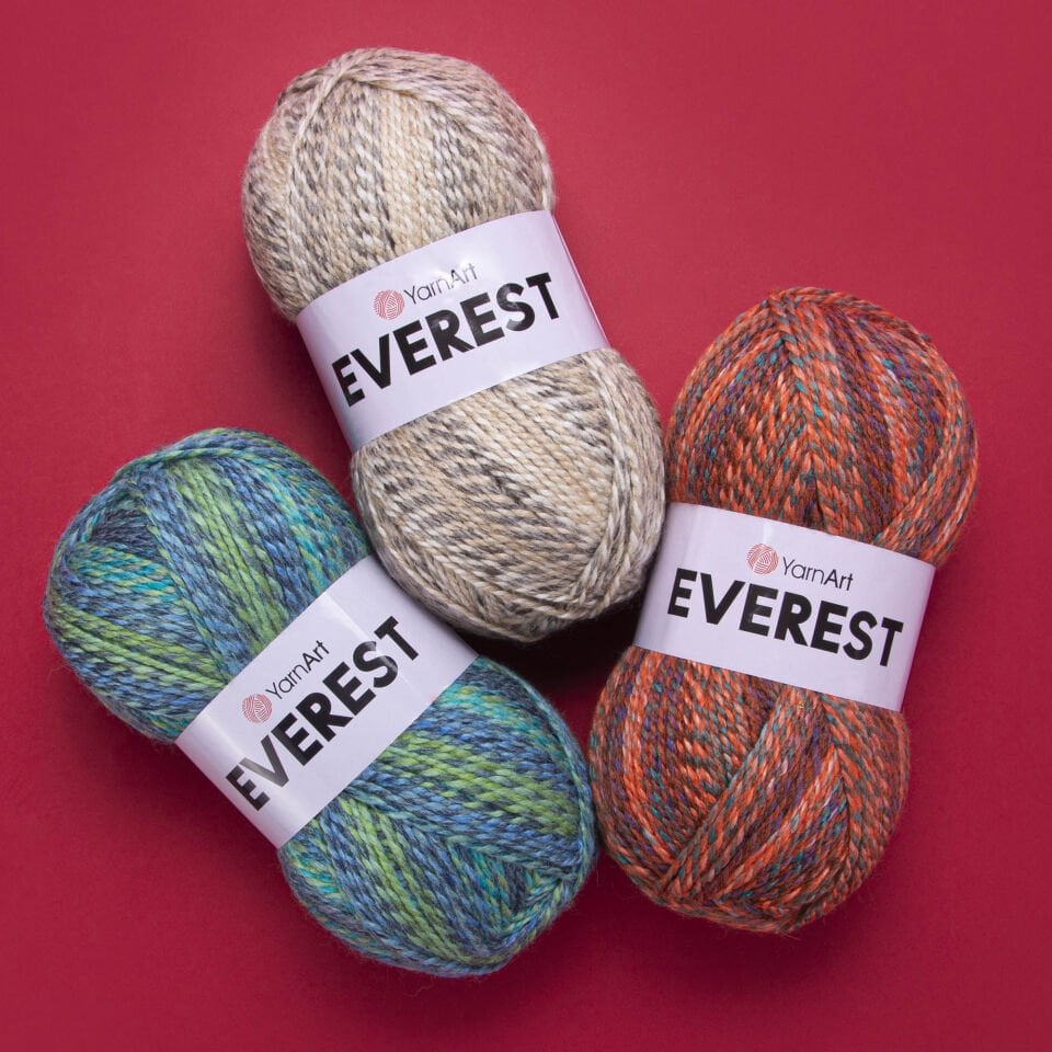 YARNART EVEREST - EBRULİ EL ÖRGÜ İPİ