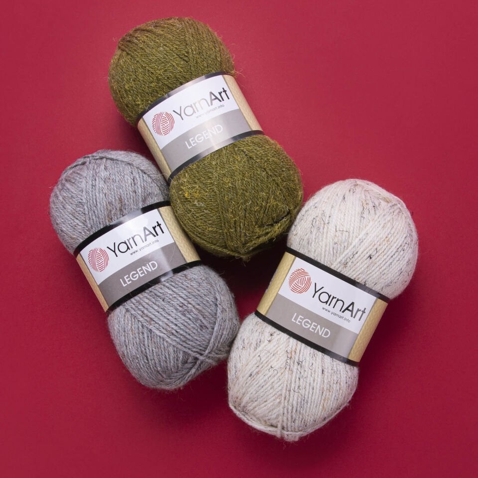 YARNART LEGEND - KIRÇILLI EL ÖRGÜ İPİ
