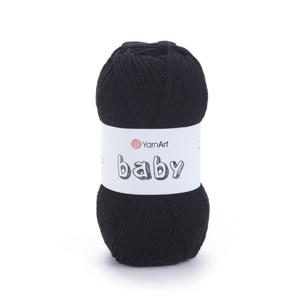 YARNART BABY - BEBEK EL ÖRGÜ İPİ SİYAH - 585
