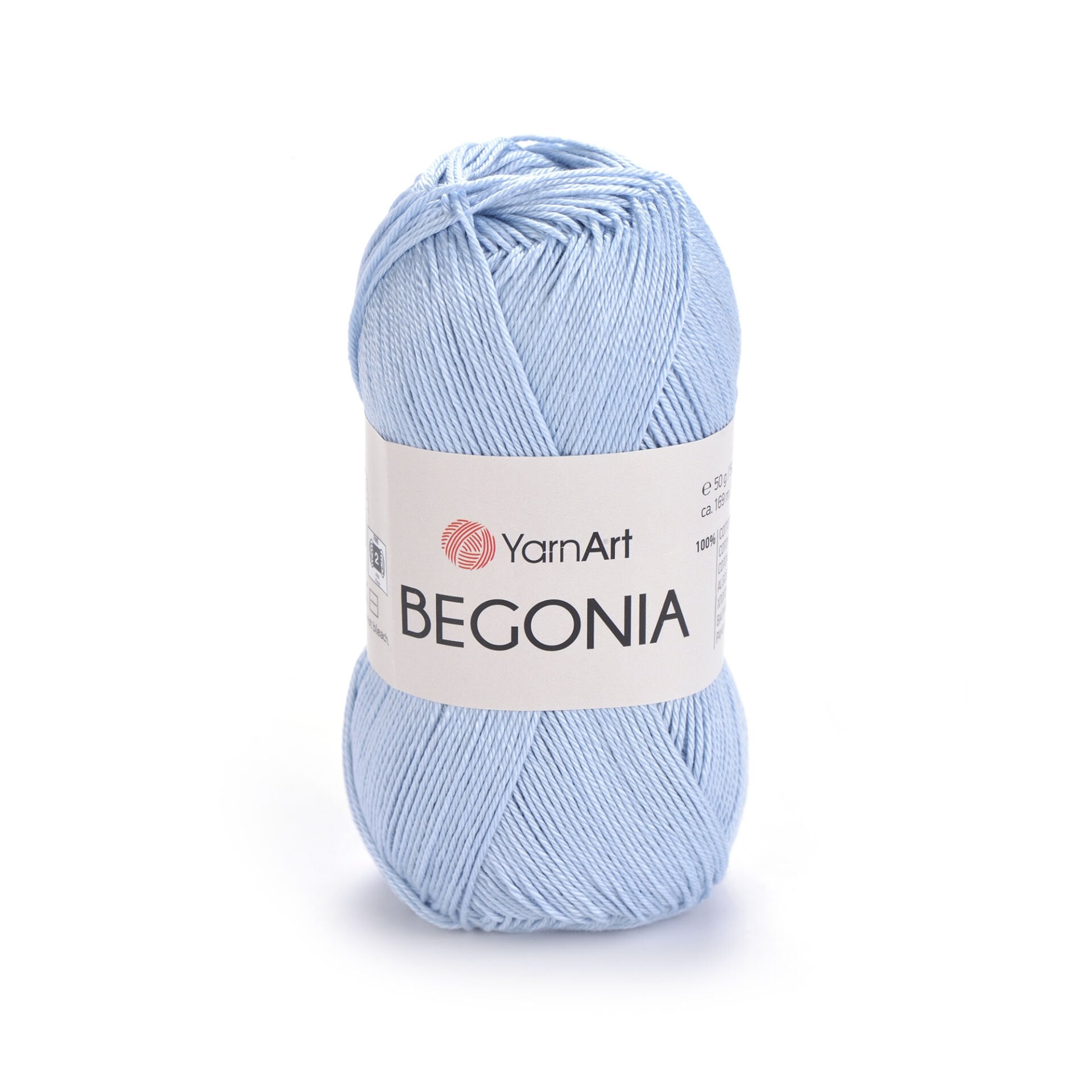 YARNART BEGONIA - MERSERİZE EL ÖRGÜ İPİ BEBE MAVİSİ - 4917