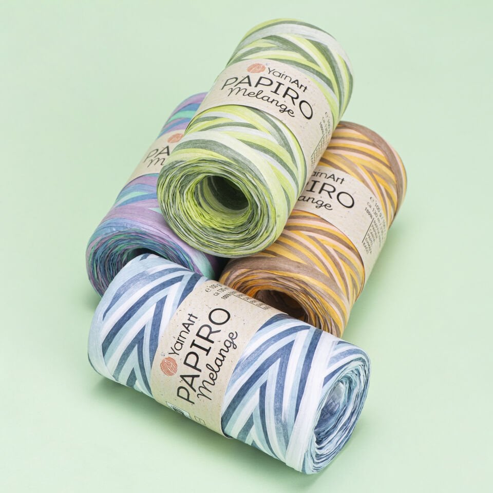 YARNART PAPIRO MELANGE - EBRULİ KAĞIT İP
