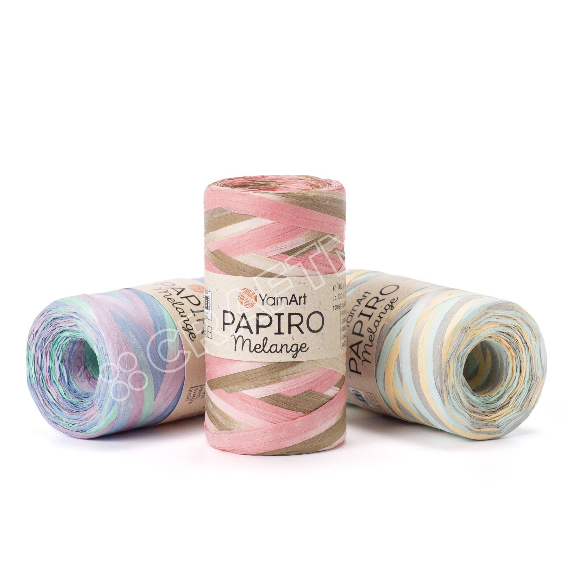 YARNART PAPIRO MELANGE - EBRULİ KAĞIT İP