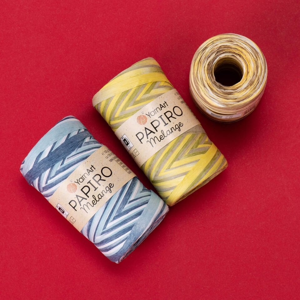 YARNART PAPIRO MELANGE - EBRULİ KAĞIT İP