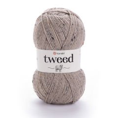 YARNART TWEED - KIRÇILLI EL ÖRGÜ İPİ 227 - BEJ