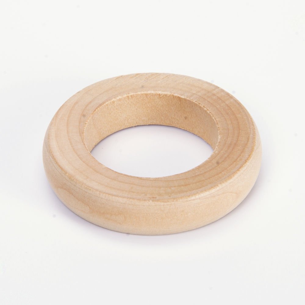 HAM AHŞAP HALKA - 1 ADET 5 CM