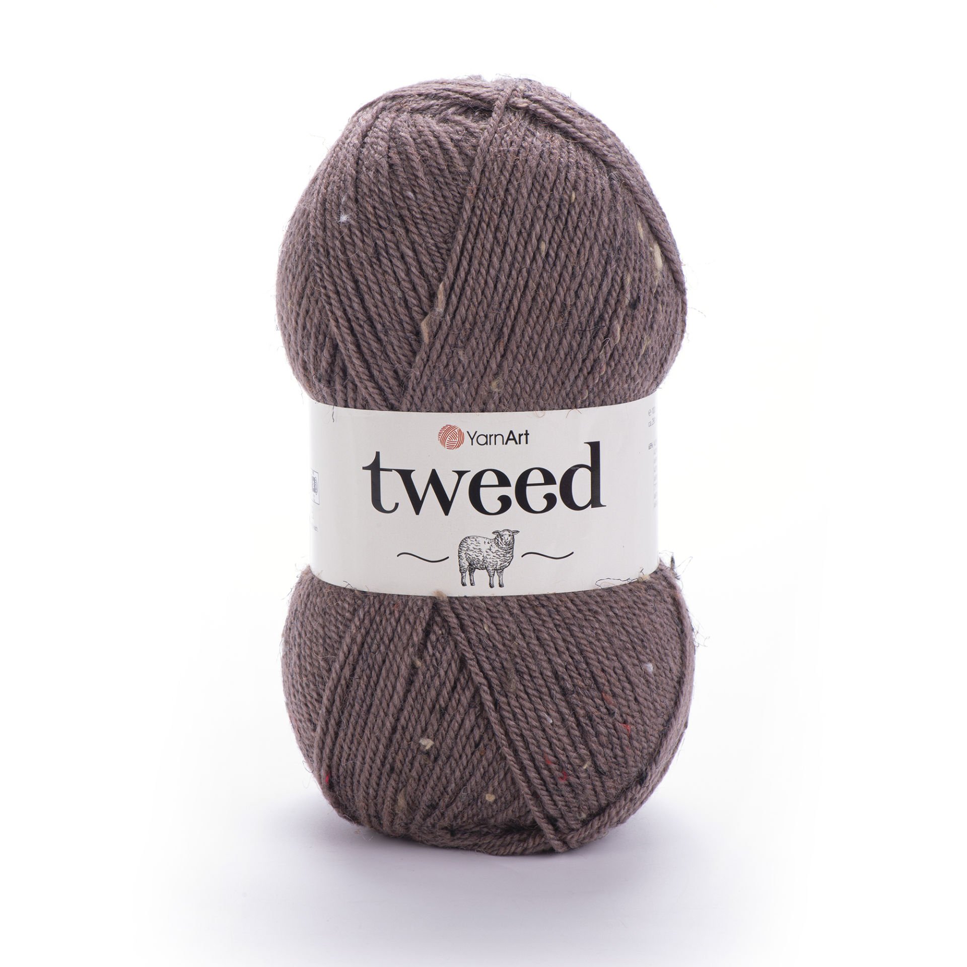 YARNART TWEED - KIRÇILLI EL ÖRGÜ İPİ 229 - KAHVERENGİ