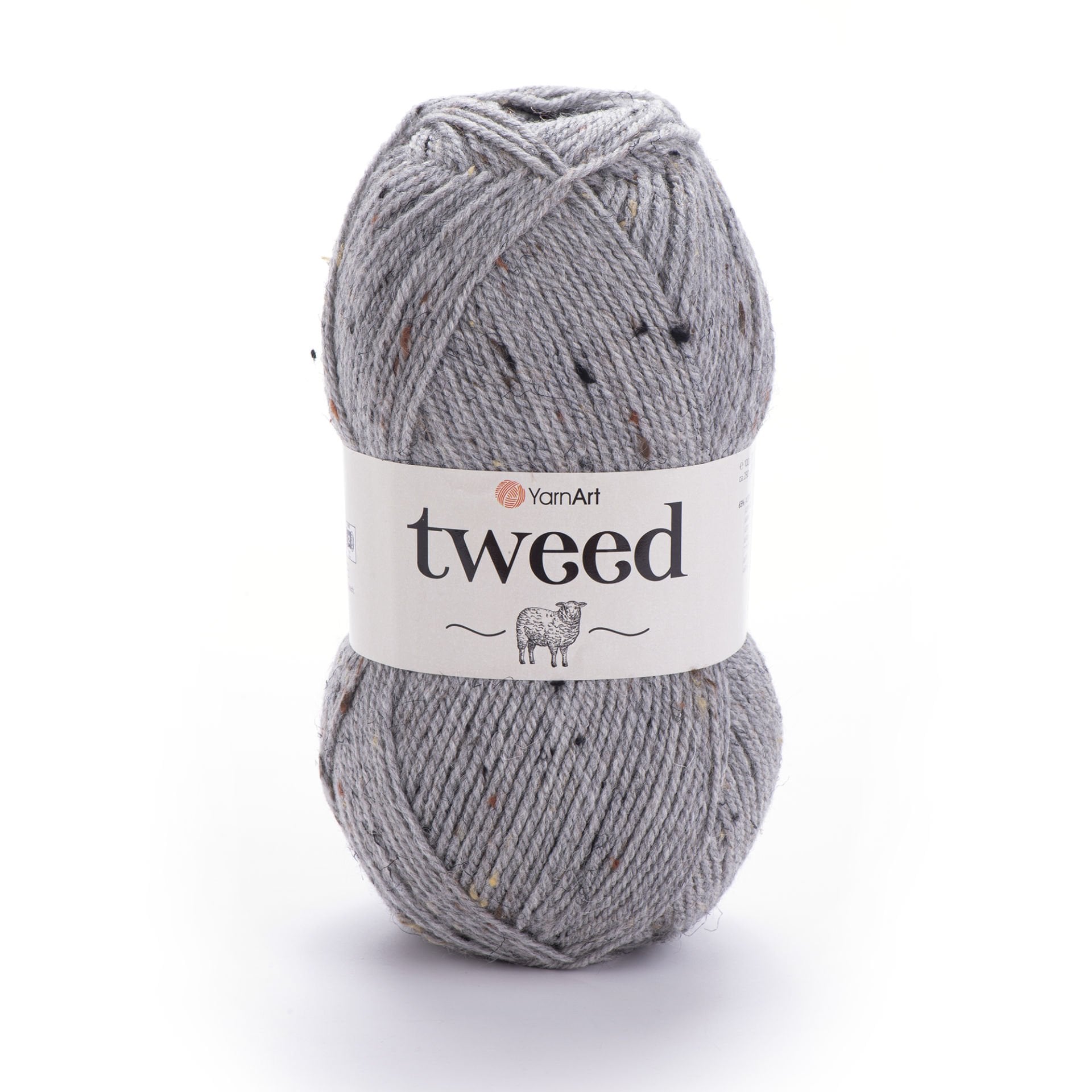 YARNART TWEED - KIRÇILLI EL ÖRGÜ İPİ 226 - GRİ