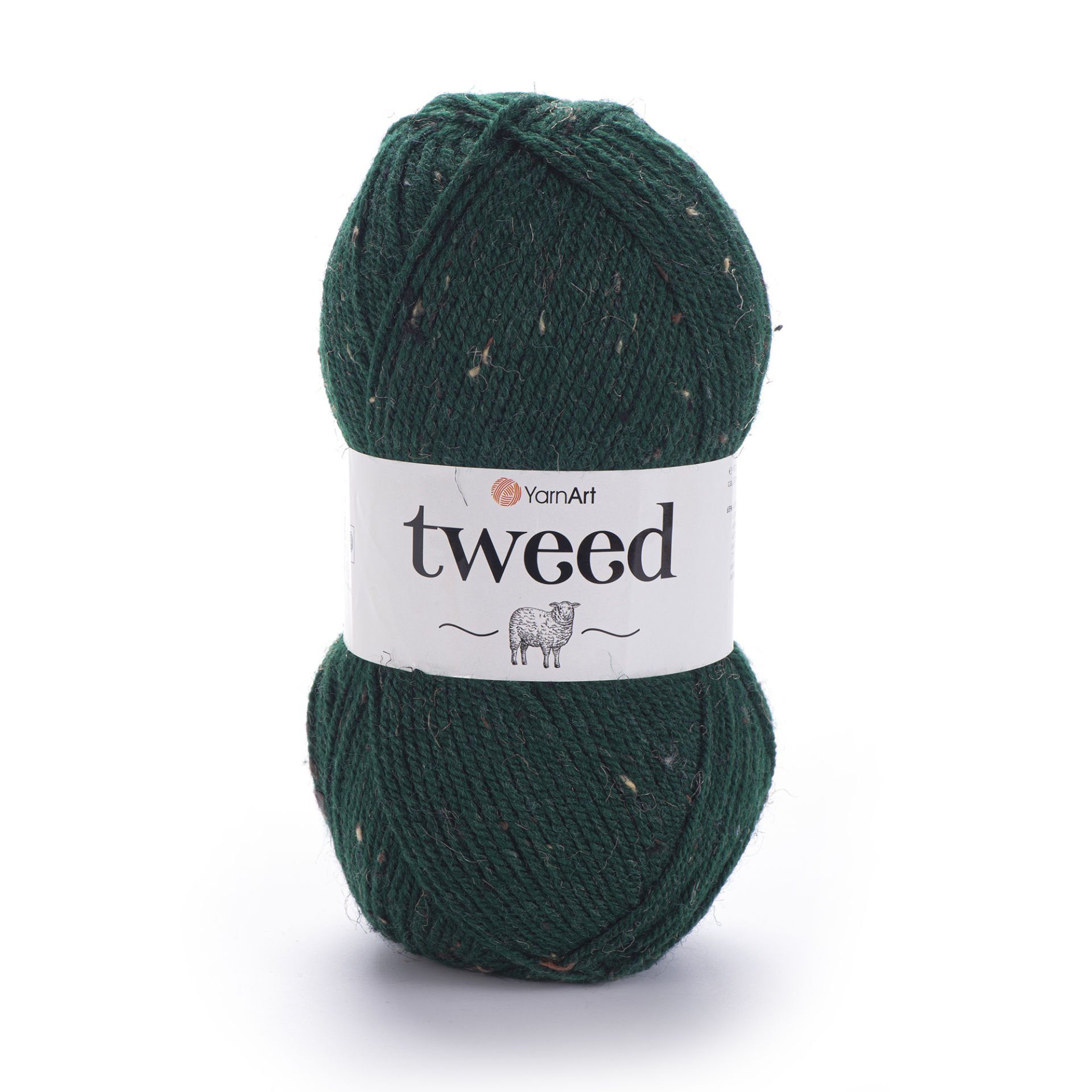 YARNART TWEED - KIRÇILLI EL ÖRGÜ İPİ 232 - YEŞİL