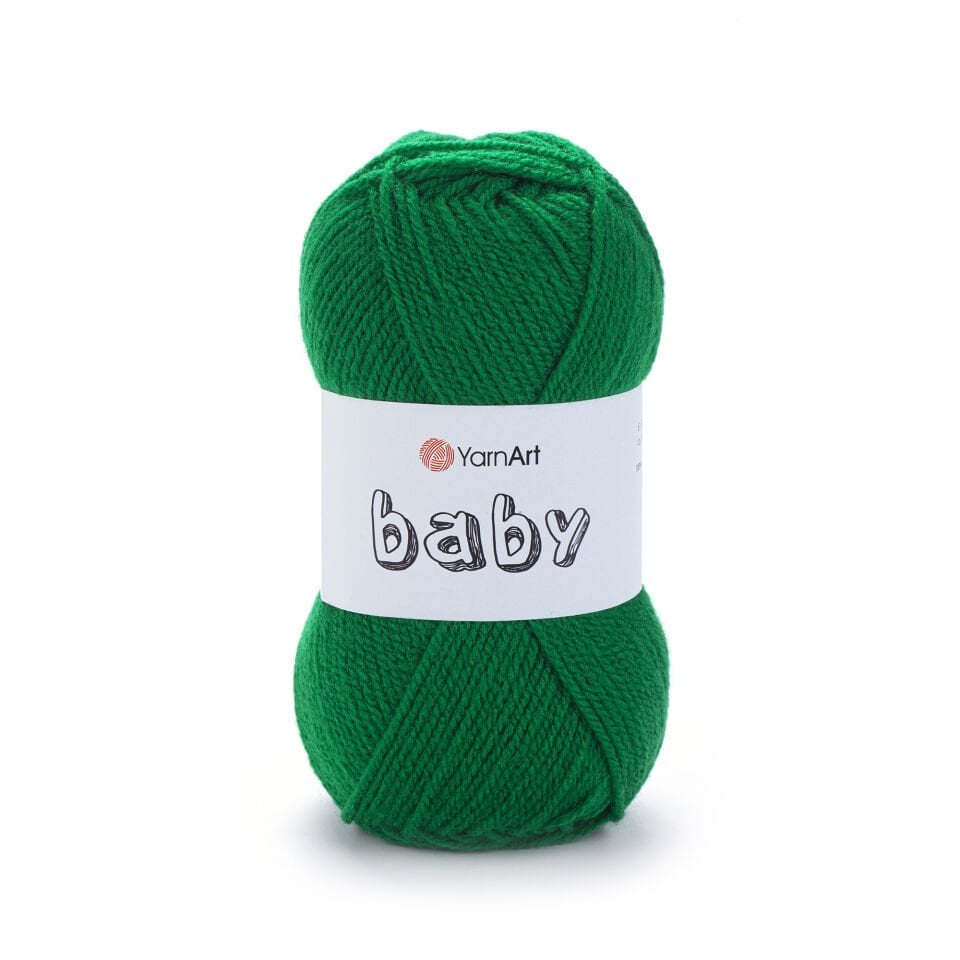 YARNART BABY - BEBEK EL ÖRGÜ İPİ YEŞİL - 338