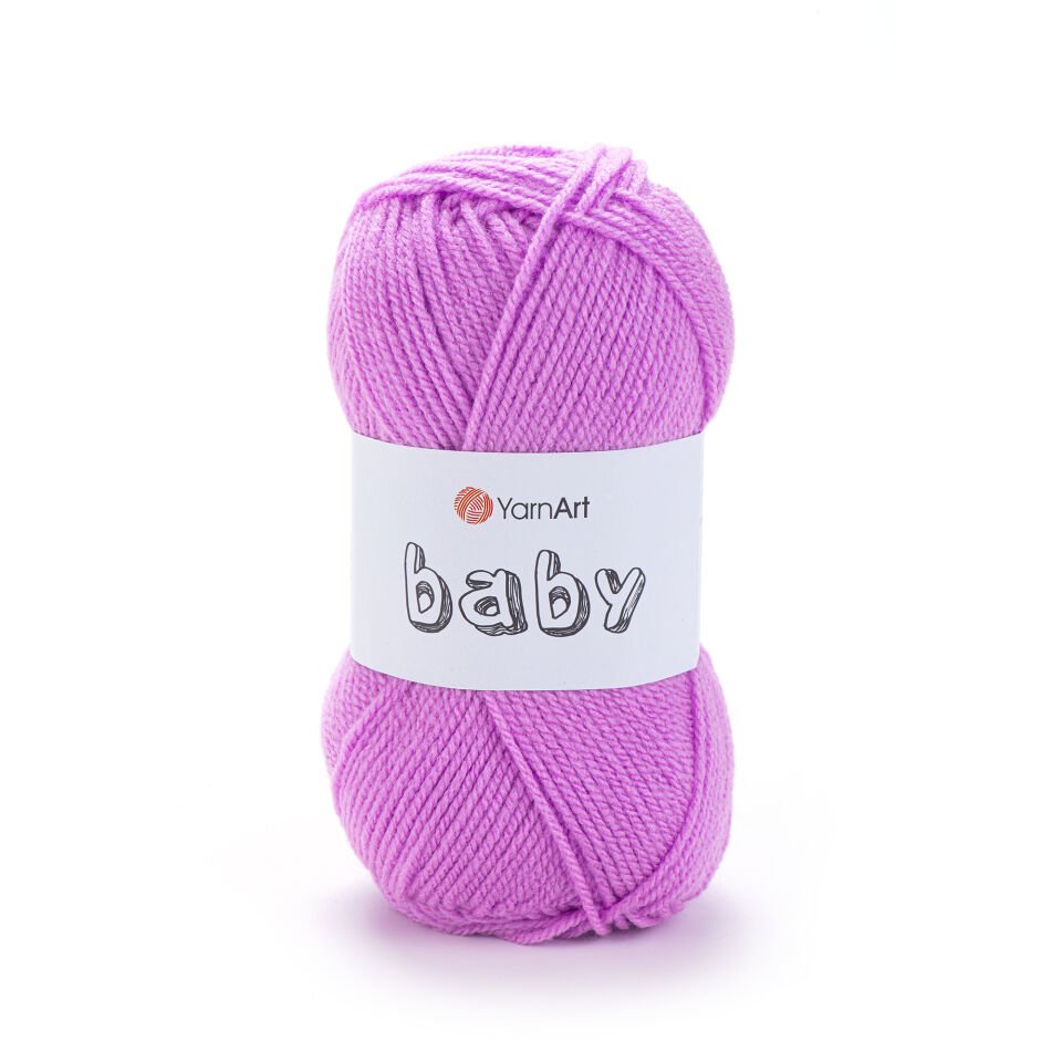 YARNART BABY - BEBEK EL ÖRGÜ İPİ AÇIK LİLA - 635