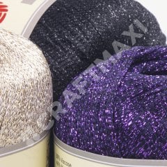 YARNART VEGAS - SİMLİ EL ÖRGÜ İPİ SİYAH - 43