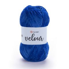 YARNART VELOUR - KADİFE EL ÖRGÜ İPİ SAKS MAVİSİ - 857