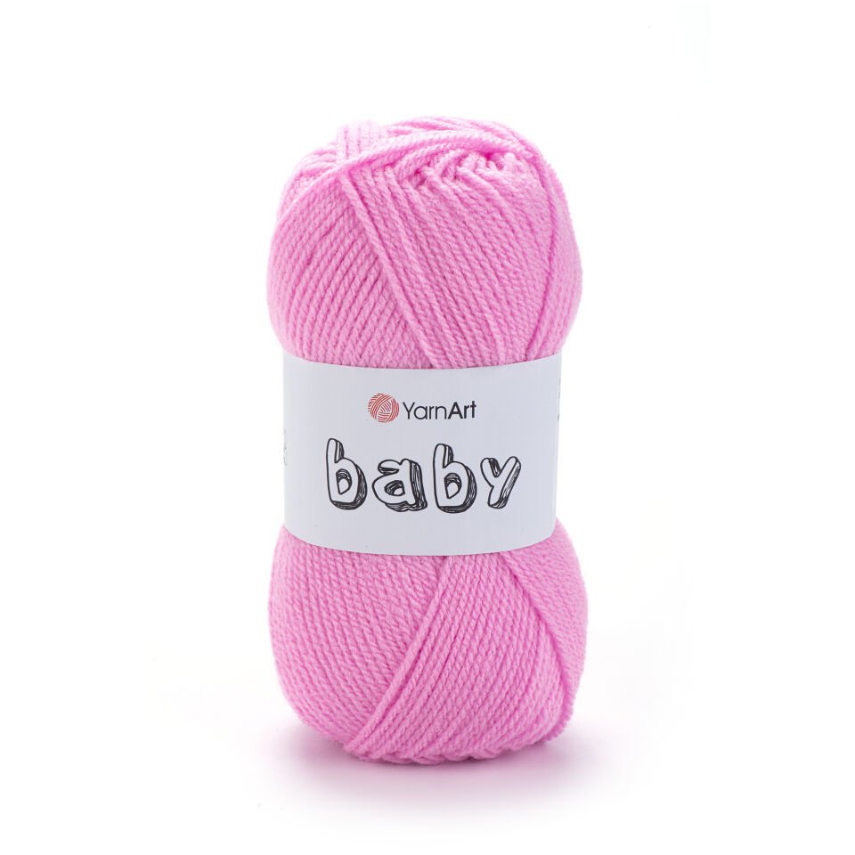 YARNART BABY - BEBEK EL ÖRGÜ İPİ KOYU PEMBE - 10119