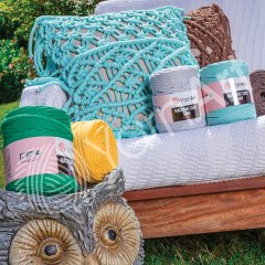 YARNART MACRAME CORD 5 MM - MAKROME EL ÖRGÜ İPİ HARDAL - 796