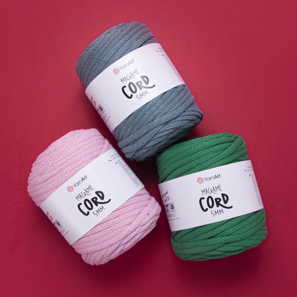 YARNART MACRAME CORD 5 MM - MAKROME EL ÖRGÜ İPİ