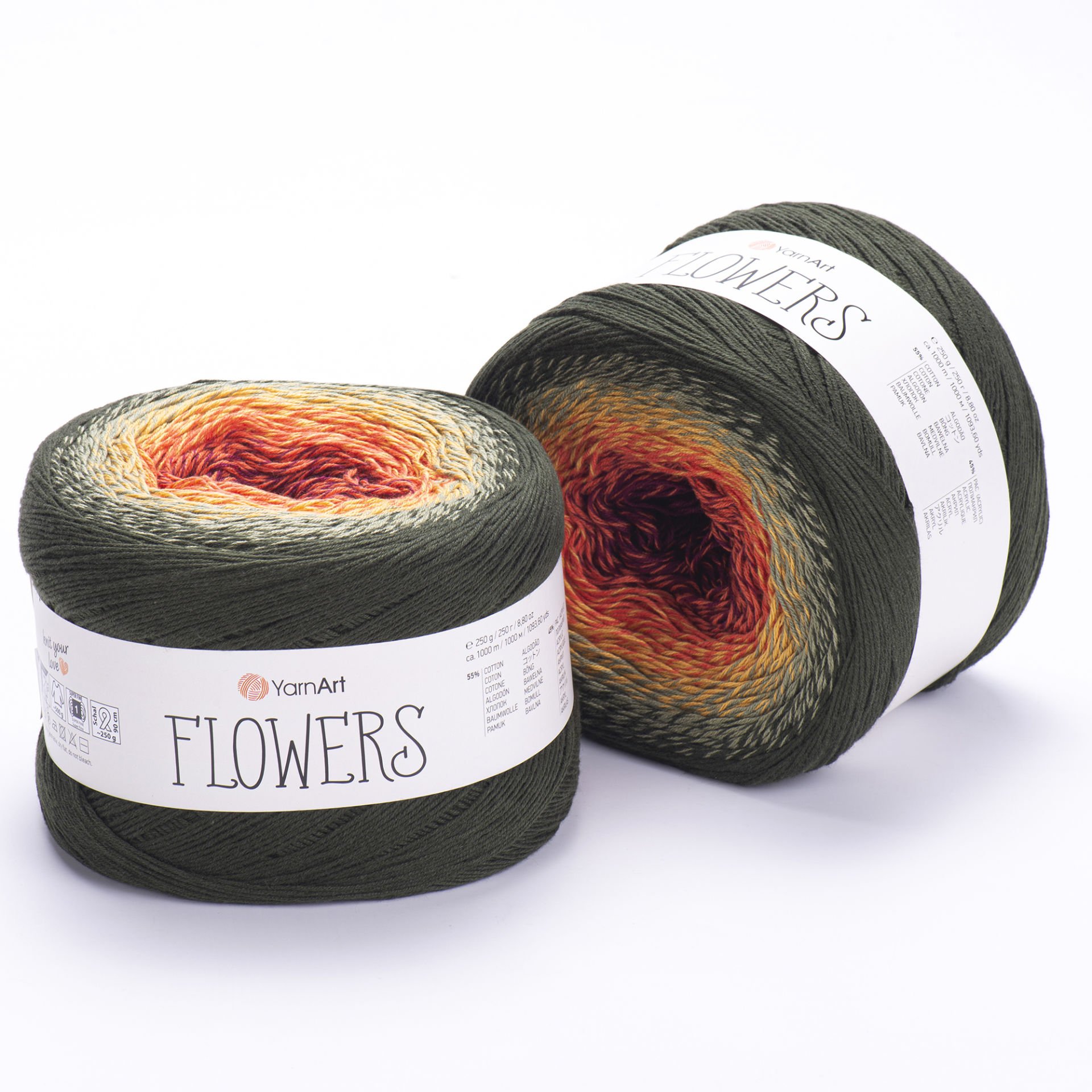 YARNART FLOWERS - EBRULİ EL ÖRGÜ İPİ EBRULİ - 302