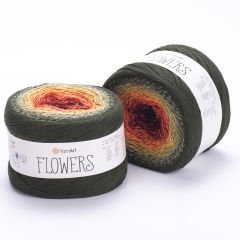 YARNART FLOWERS - EBRULİ EL ÖRGÜ İPİ EBRULİ - 302