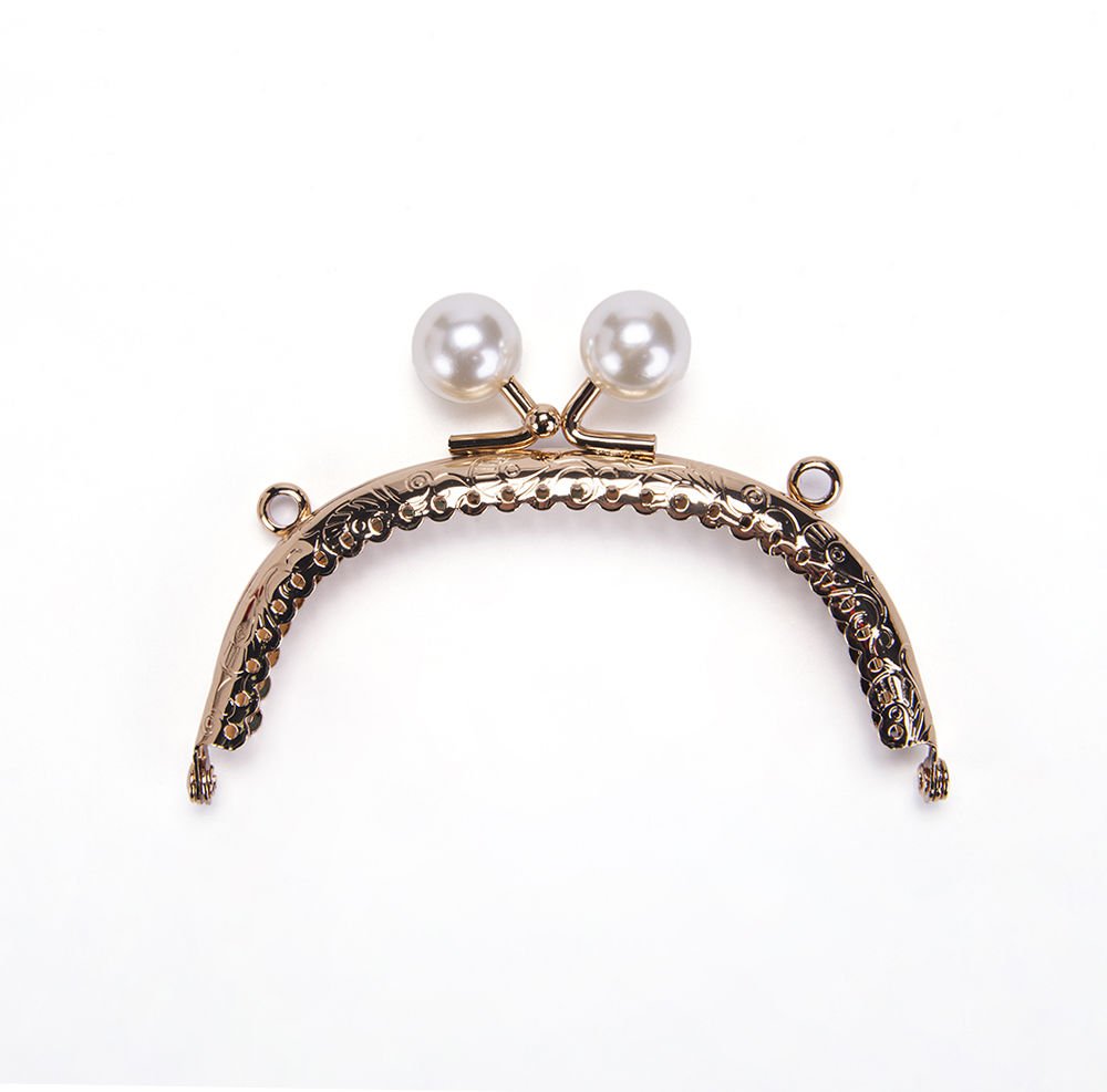 OVAL BEYAZ BONCUKLU BURS 10,5 CM ROSE