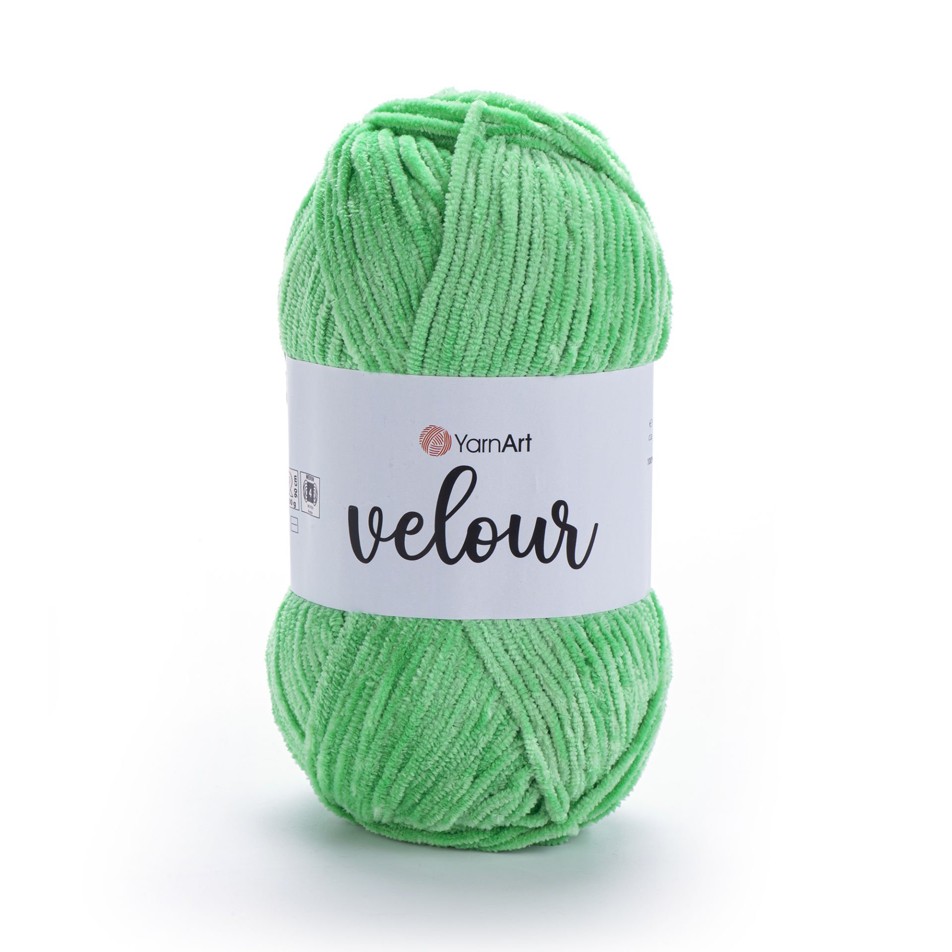 YARNART VELOUR - KADİFE EL ÖRGÜ İPİ FOSFORLU YEŞİL - 861