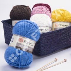 YARNART SHETLAND CHUNKY - EL ÖRGÜ İPİ YEŞİL - 637