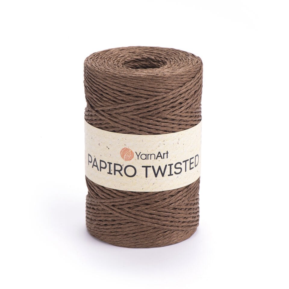 YARNART PAPIRO TWISTED - KAĞIT İP KAHVERENGİ - 1316