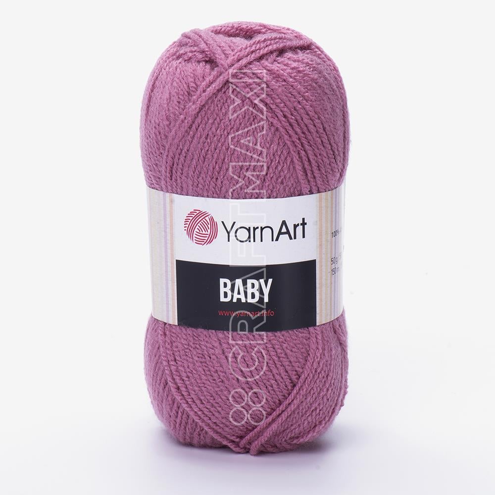 YARNART BABY - BEBEK EL ÖRGÜ İPİ GÜL KURUSU - 3017