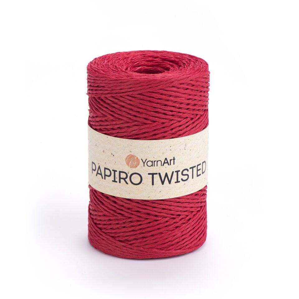YARNART PAPIRO TWISTED - KAĞIT İP KIRMIZI - 1310