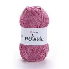 YARNART VELOUR - KADİFE EL ÖRGÜ İPİ GÜL KURUSU - 868