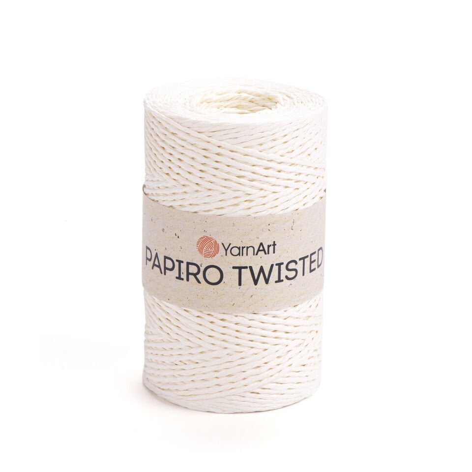 YARNART PAPIRO TWISTED - KAĞIT İP KREM - 1307