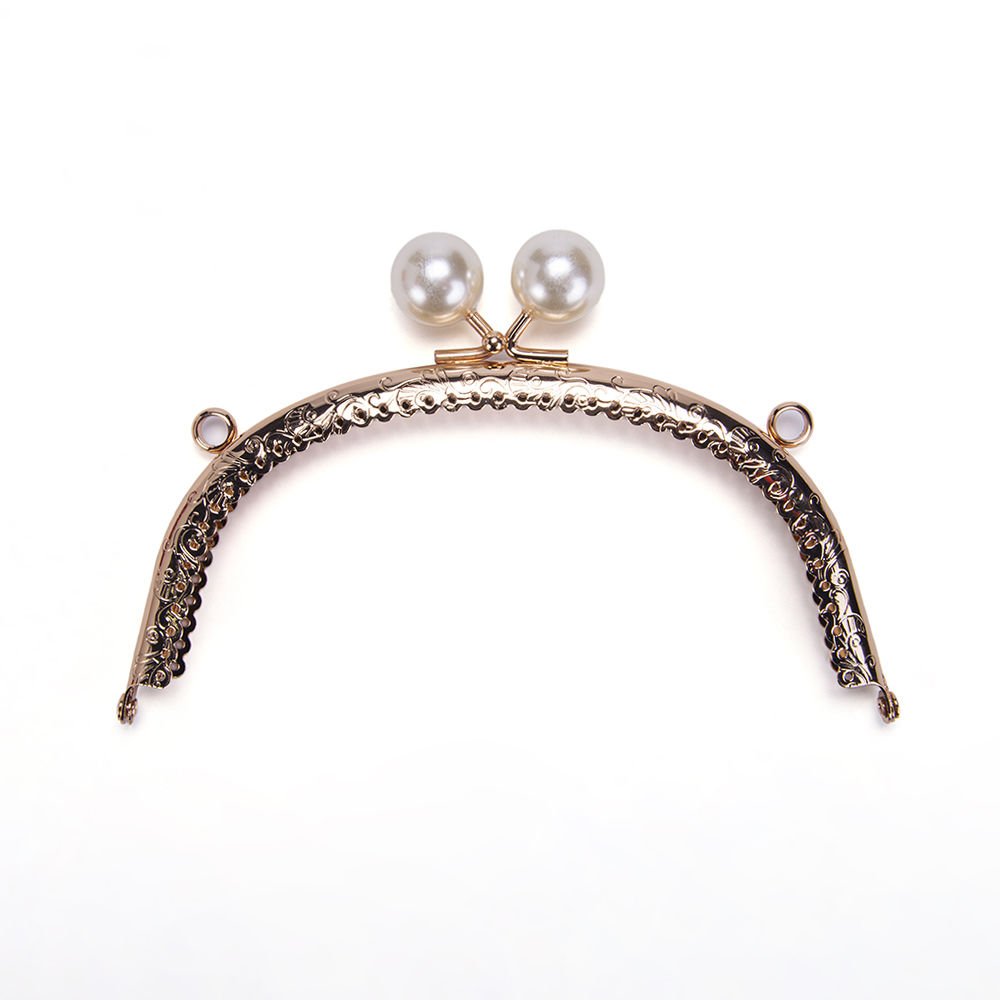 OVAL BEYAZ BONCUKLU BURS 16,5 CM ROSE