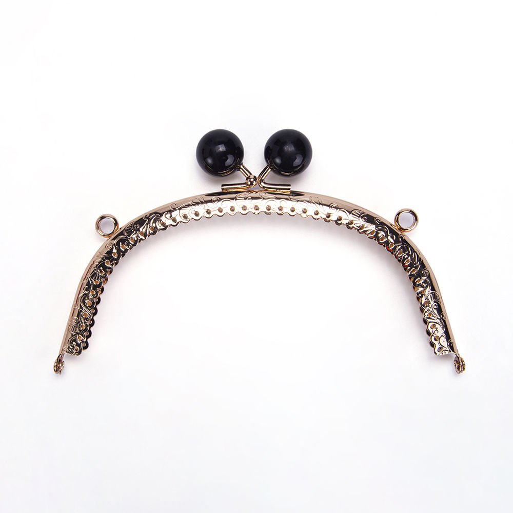 OVAL SİYAH BONCUKLU BURS 16,5 CM ROSE