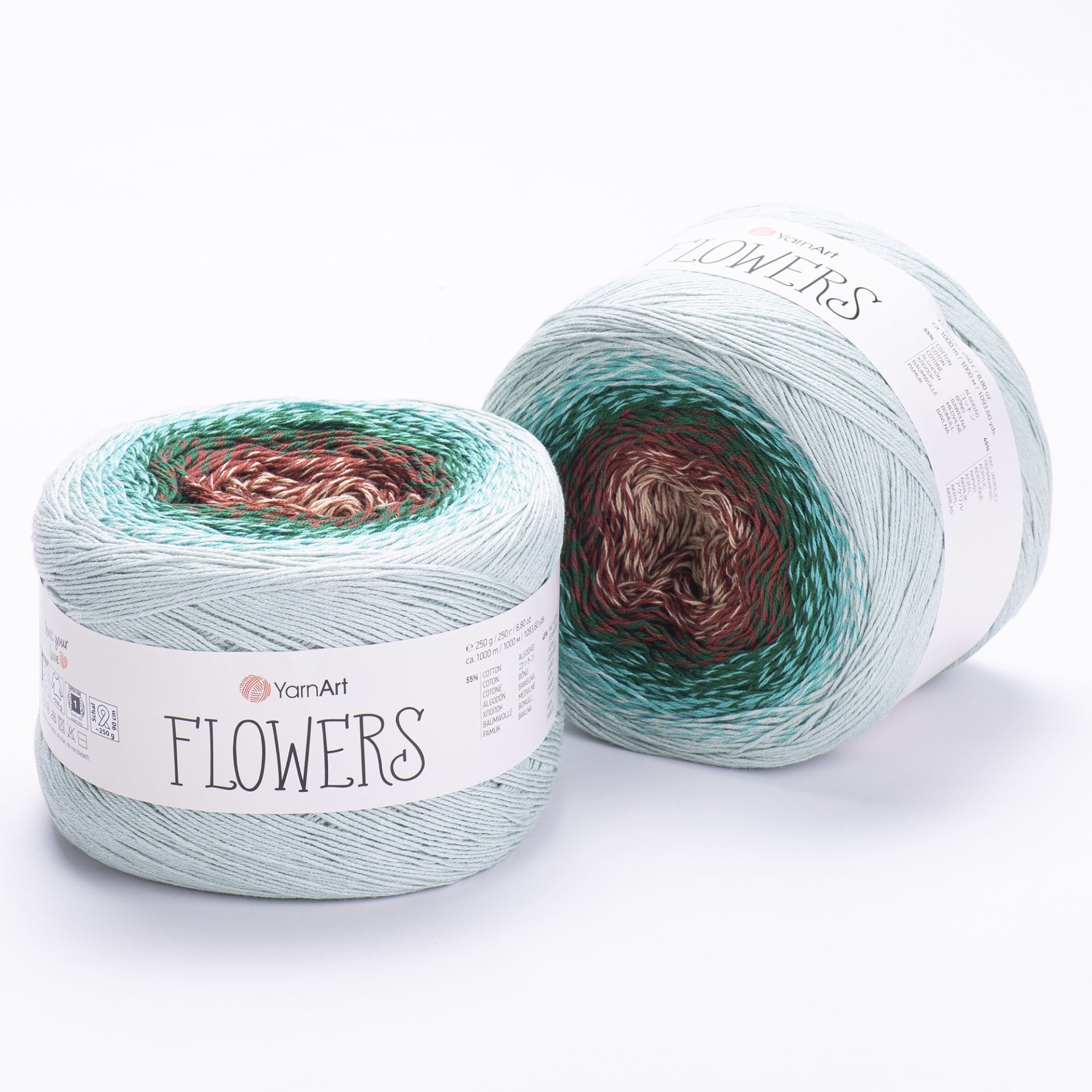 YARNART FLOWERS - EBRULİ EL ÖRGÜ İPİ EBRULİ - 318