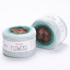 YARNART FLOWERS - EBRULİ EL ÖRGÜ İPİ EBRULİ - 318