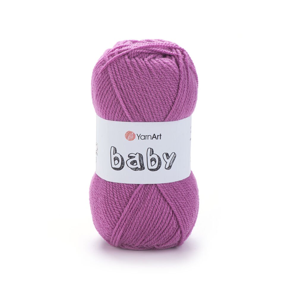 YARNART BABY - BEBEK EL ÖRGÜ İPİ AÇIK MOR - 560