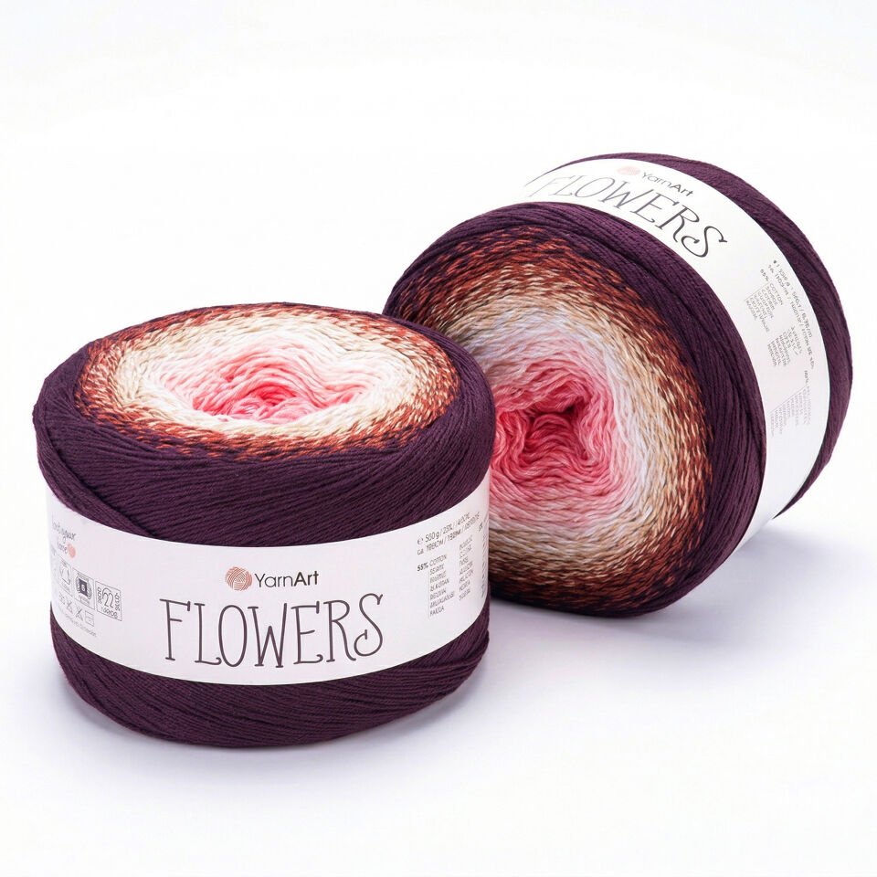 YARNART FLOWERS - EBRULİ EL ÖRGÜ İPİ EBRULİ - 319