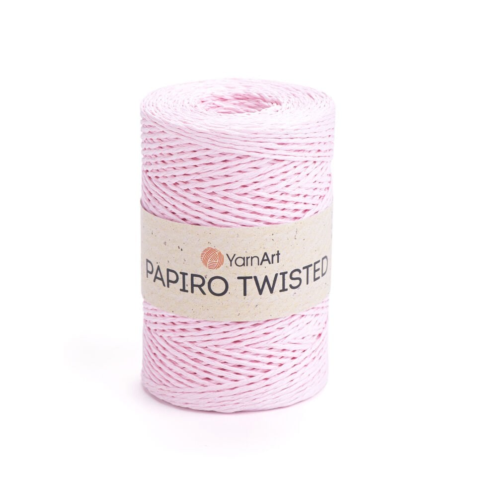YARNART PAPIRO TWISTED - KAĞIT İP PEMBE - 1318