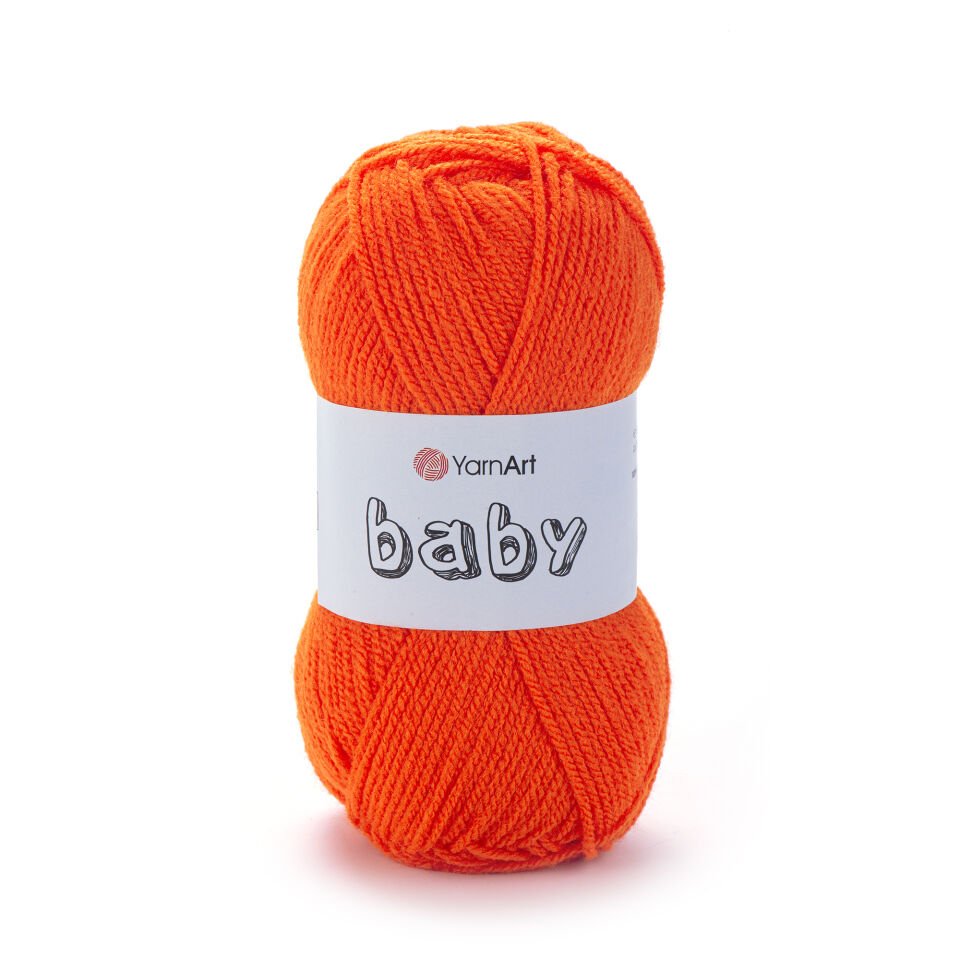 YARNART BABY - BEBEK EL ÖRGÜ İPİ TURUNCU - 8279