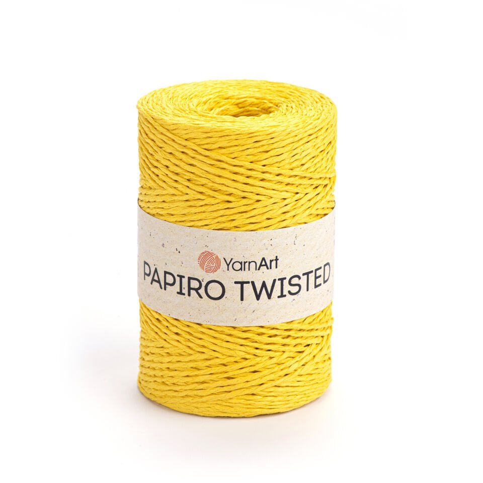 YARNART PAPIRO TWISTED - KAĞIT İP SARI - 1319