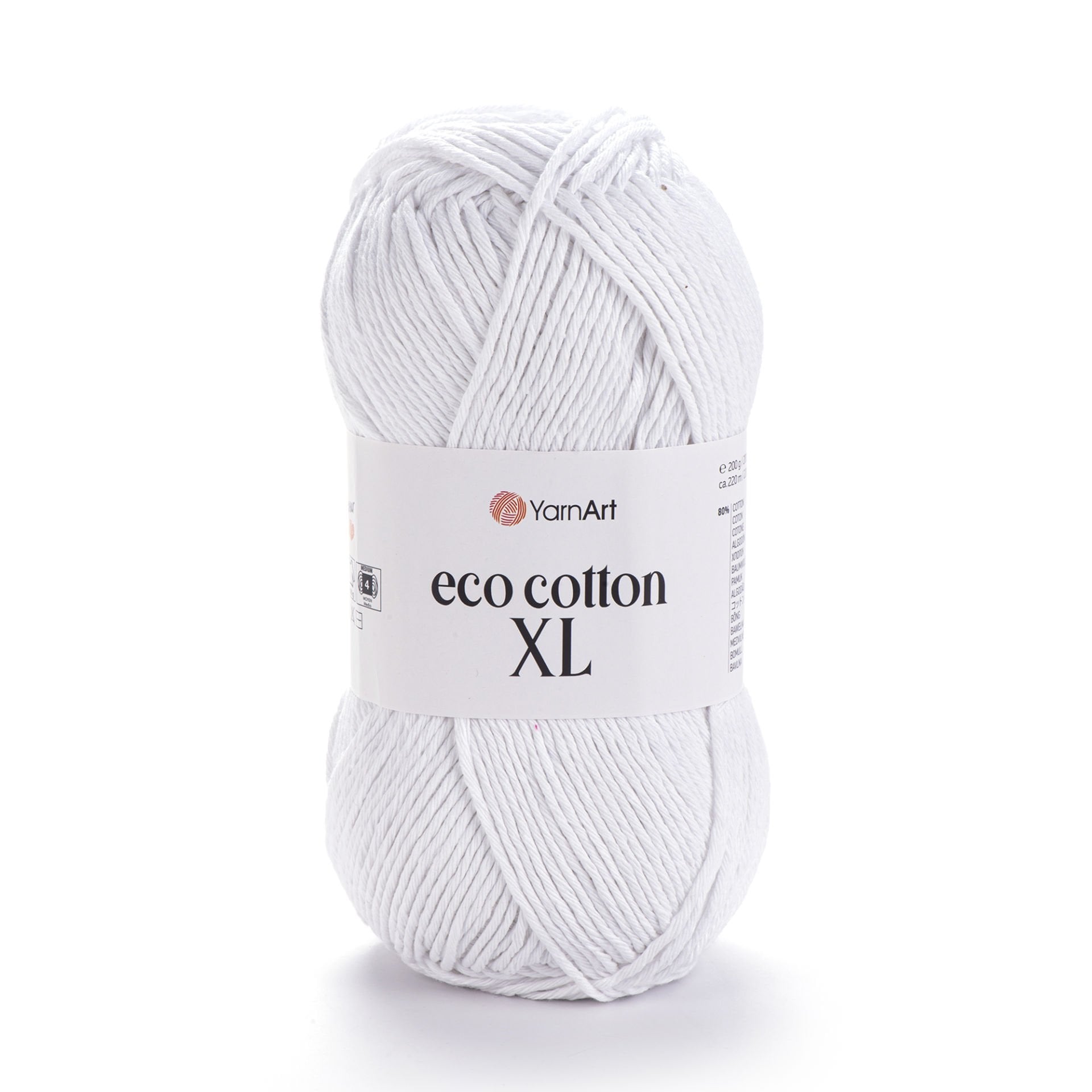 YARNART ECO COTTON XL - EL ÖRGÜ İPİ BEYAZ - 760