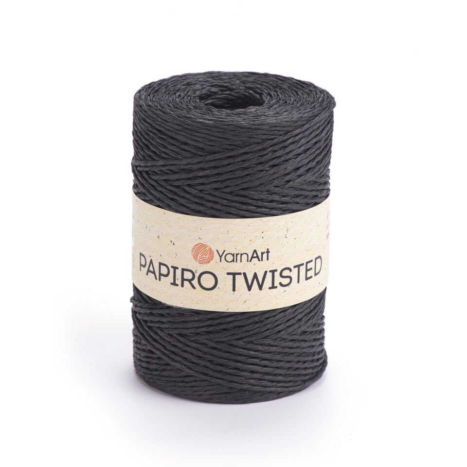 YARNART PAPIRO TWISTED - KAĞIT İP SİYAH - 1309