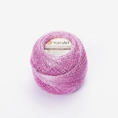 YARNART CAMELLIA - SİMLİ DANTEL İPİ PEMBE - 415