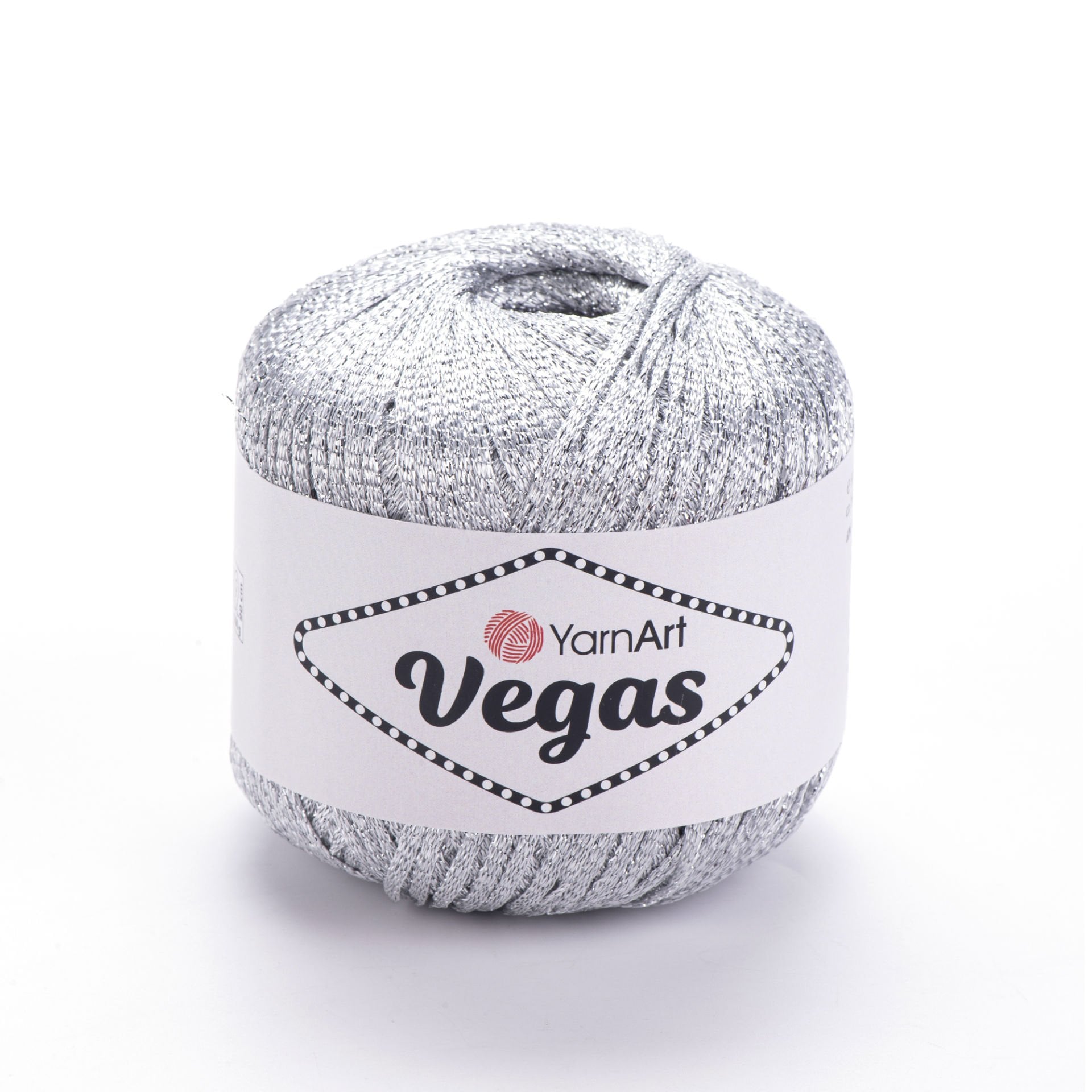 YARNART VEGAS - SİMLİ EL ÖRGÜ İPİ GÜMÜŞ - 41