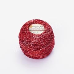 YARNART CAMELLIA - SİMLİ DANTEL İPİ KIRMIZI - 416