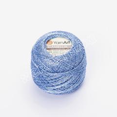 YARNART CAMELLIA - SİMLİ DANTEL İPİ MAVİ - 417