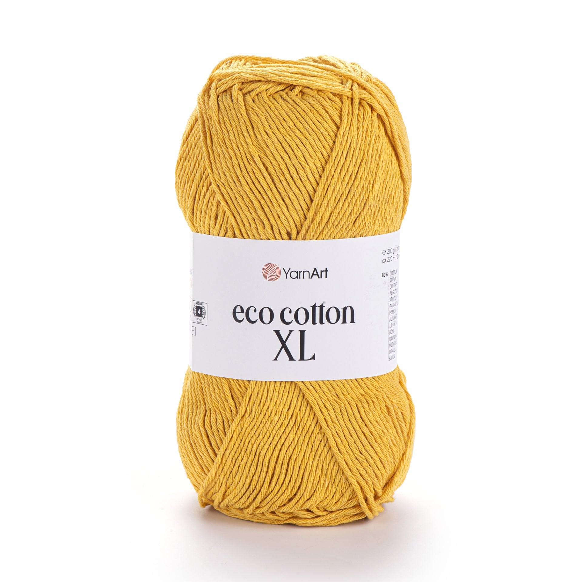 YARNART ECO COTTON XL - EL ÖRGÜ İPİ SARI - 764