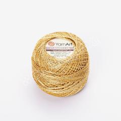 YARNART CAMELLIA - SİMLİ DANTEL İPİ SARI - 419