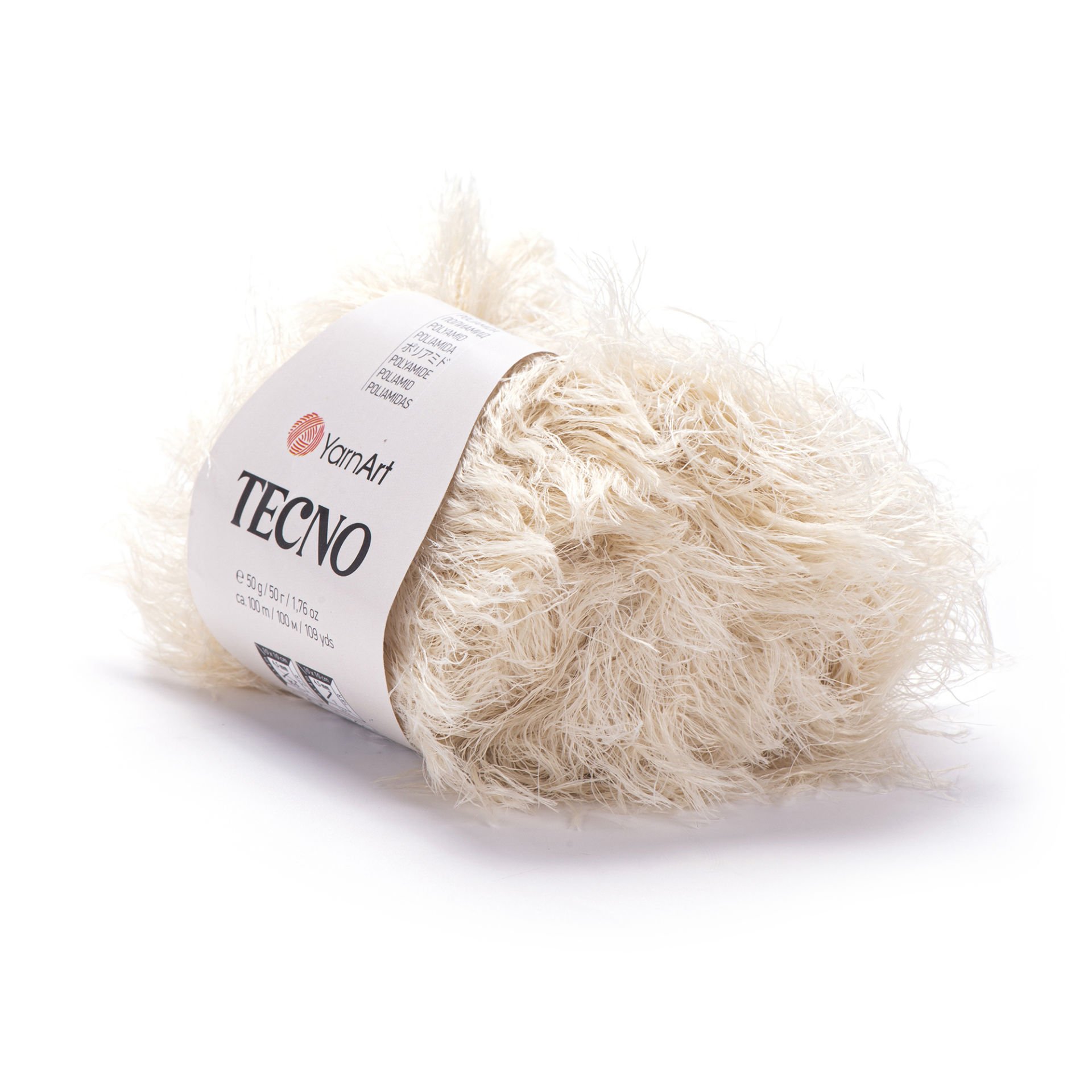 YARNART TECNO - TÜYLÜ EL ÖRGÜ İPİ KREM - 16